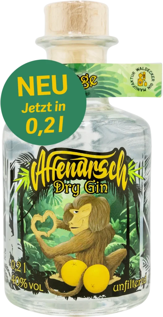Unsere neue 200ml Probierpackung Affenarsch Gin