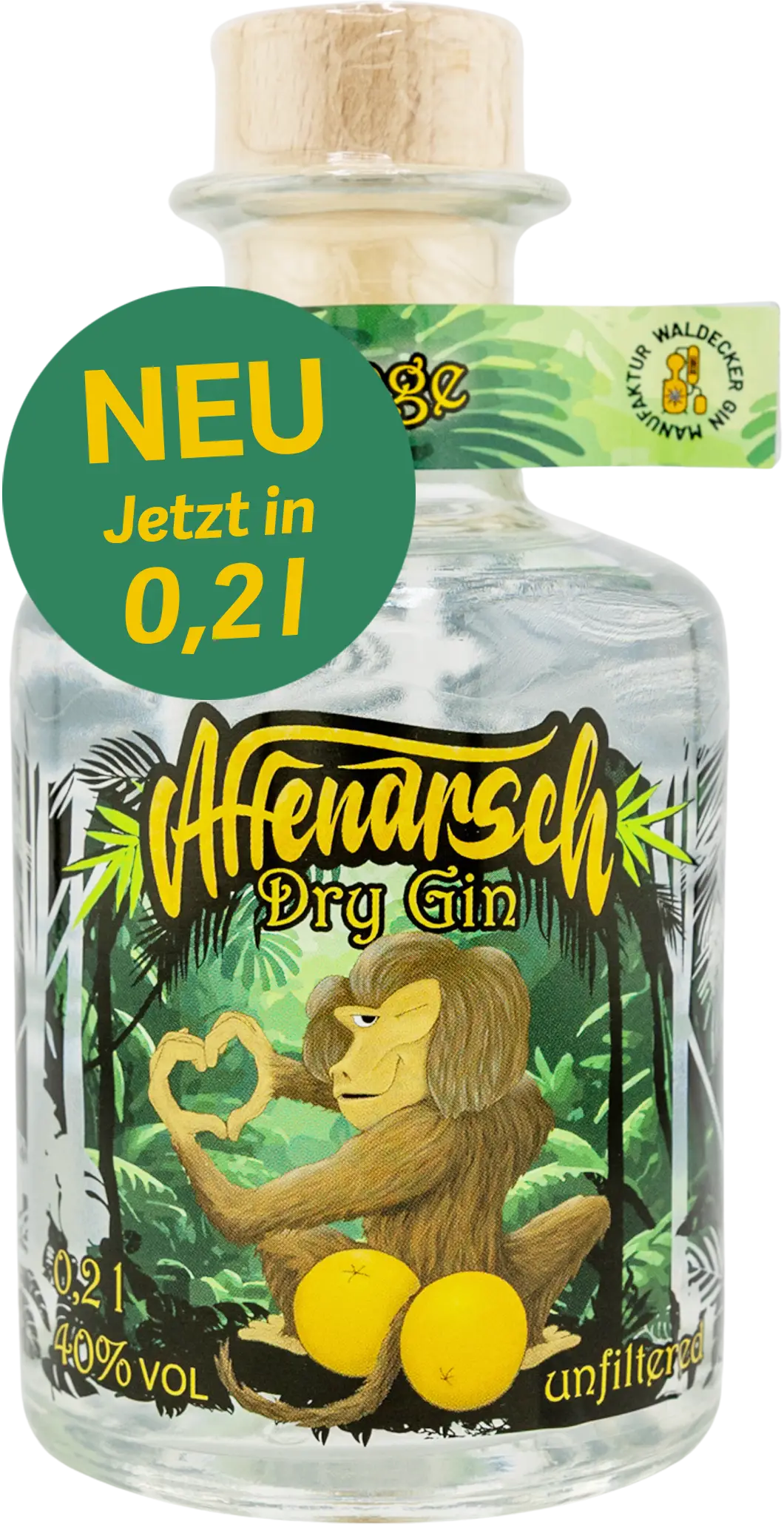 Unsere neue 200ml Probierpackung Affenarsch Gin